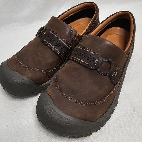 KEEN Kaci II Slip On Clogs Shoes Brown Leather 1020487 Womens Size US 6M - EU 36 - Picture 3 of 12